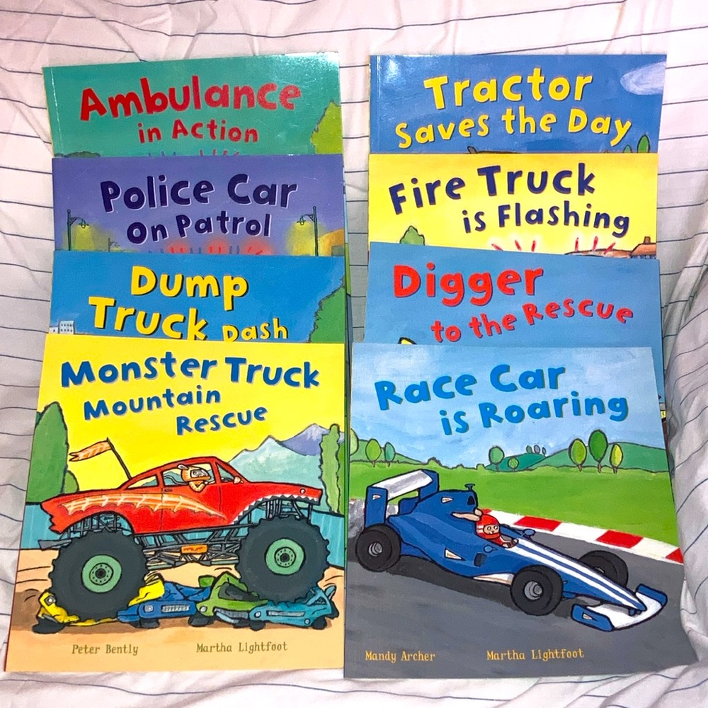 Busy Wheels LOT of 8 books